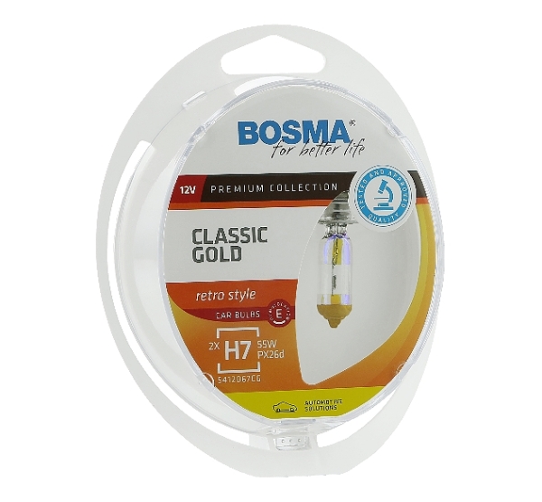 Bosma H7 Classic Gold Retro Style 12V Premium Duobox