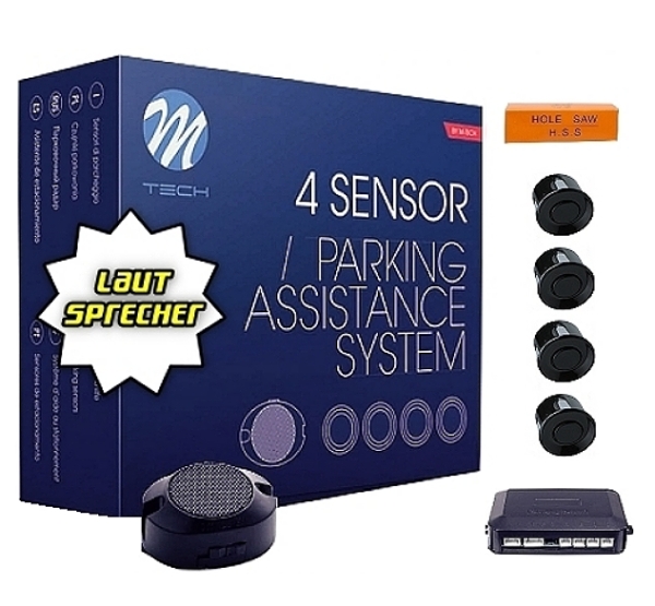 M-Tech Einparkhilfe PDC mit Lautsprecher schwarz 22mm