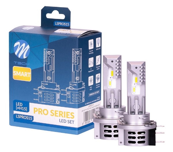 M-Tech H15 LED Pro Smart Series Headlight 6000K Duobox