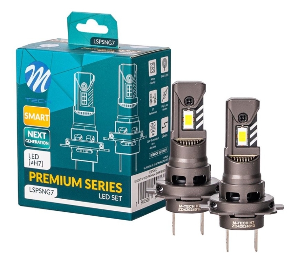 M-Tech H7 LED Next Generation Premium Smart Series Canbus LED Headlight 6000K Duobox