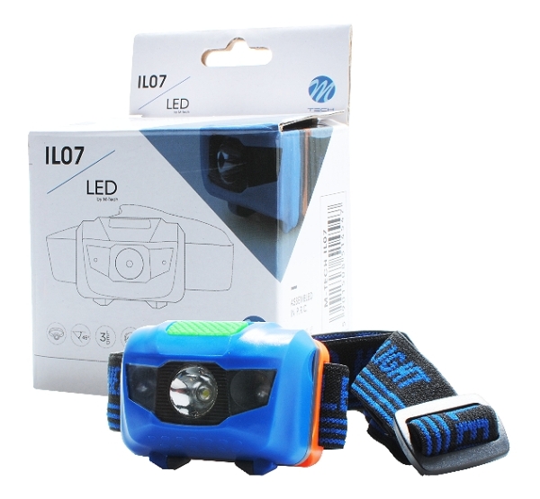 M-Tech LED Stirnlampe 1 + 2 LED IL07