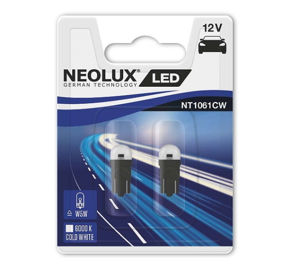 Neolux by Osram W5W T10 LED Cold White 6000K Duoblister