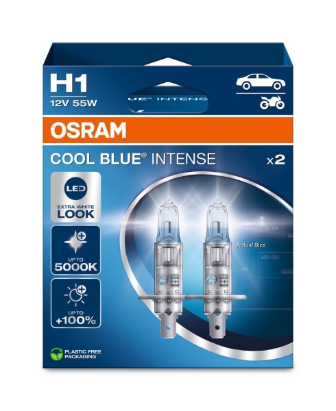 Osram H1 Cool Blue Intense 5000K Extra White Look Duobox