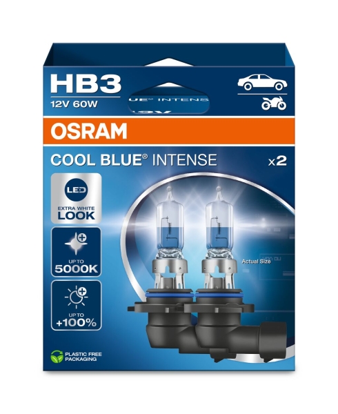 Osram HB3 Cool Blue Intense 5000K Extra White Look Duobox