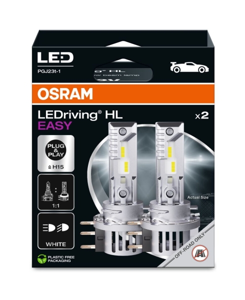 Osram H15 LEDriving HL EASY Headlight 6500K Duobox