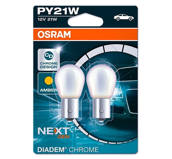Osram PY21W Next Generation Diadem Chrome Blinker Birne Duoblister