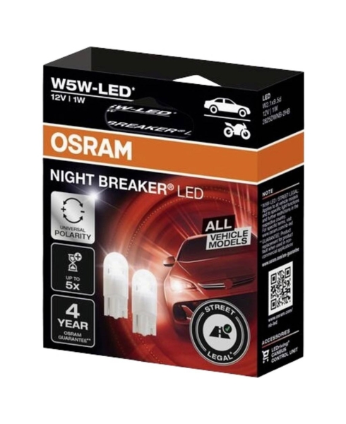 Osram W5W T10 LED Night Breaker GEN2 Straßenzulassung für alle Fahrzeuge