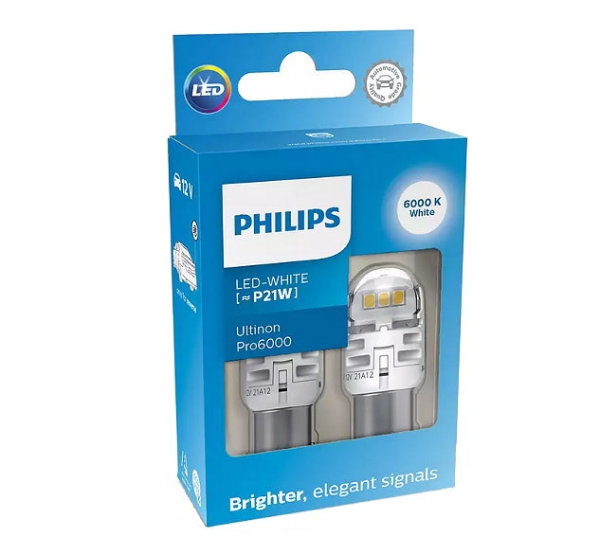 Philips P21W BA15s LED Ultinon Pro6000 SI 6000K