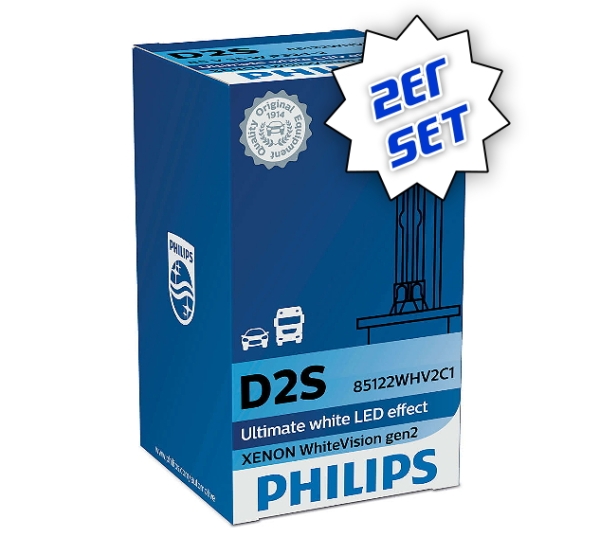 Philips D2S Xenon White Vision gen2 5000K (2Stk.)