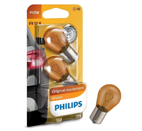 Philips PY21W Vision 12496NAB2 (2Stk.)