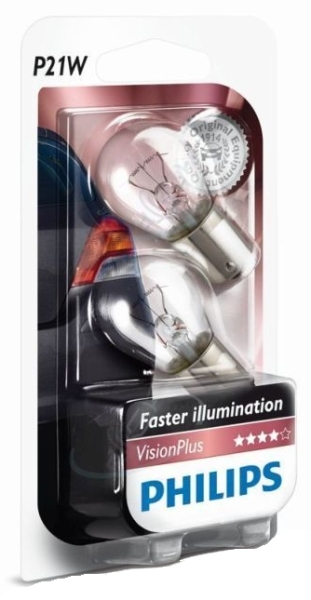 Philips P21W VisionPlus 12498VPB2 (2Stk.)