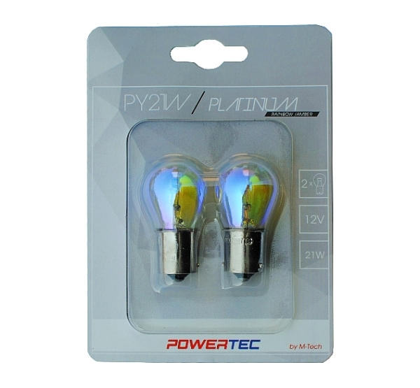 Powertec PY21W Halogen Rainbow / Amber (2Stk.)