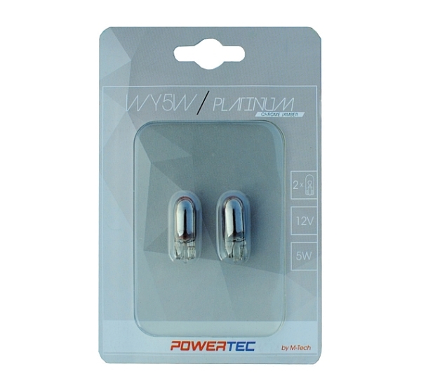 Powertec WY5W Halogen Chrome / Amber (2Stk.)