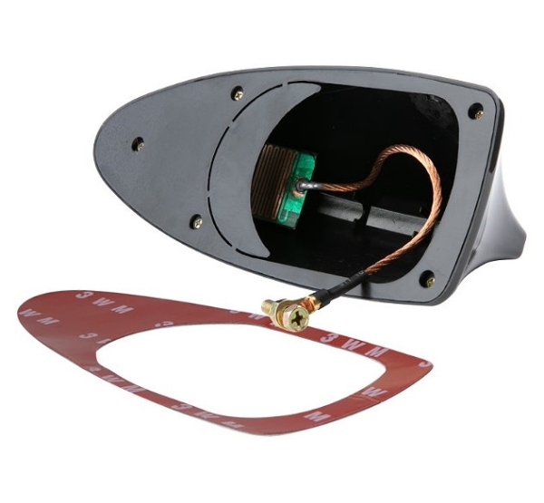 Auto Radio Shark Dach Antenne Haifischflosse schwarz