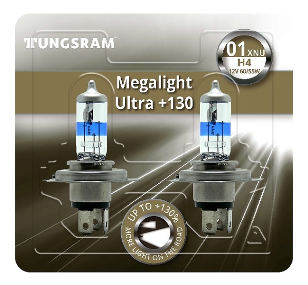 Tungsram H4 Megalight Ultra +130 12V Duoblister
