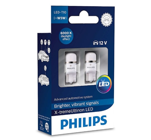 Philips W5W T10 LED X-treme Ultinon 6000K (2Stk.)