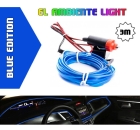LED Ambientebeleuchtung Innenraum EL Lichtleiste 3m Blau